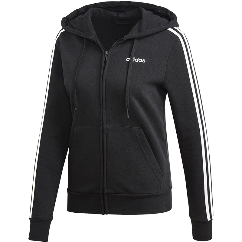Толстовка женская Adidas Essentials 3-Stripes черная DP2412 — Sport City Толстовка женская Adidas Essentials 3-Stripes черная DP2412