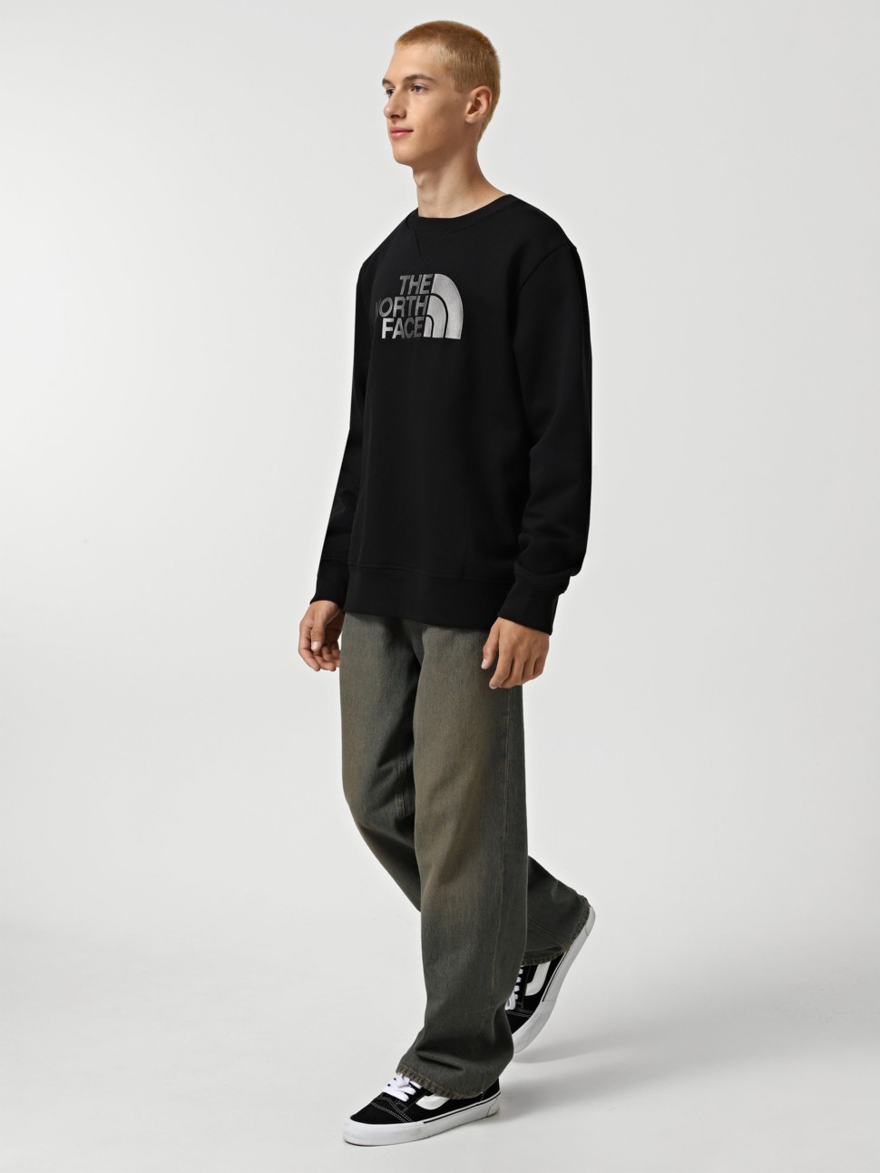 Світшот чоловічий The North Face DREW PEAK CREW чорний NF0A89EKJK31 — фото 4
