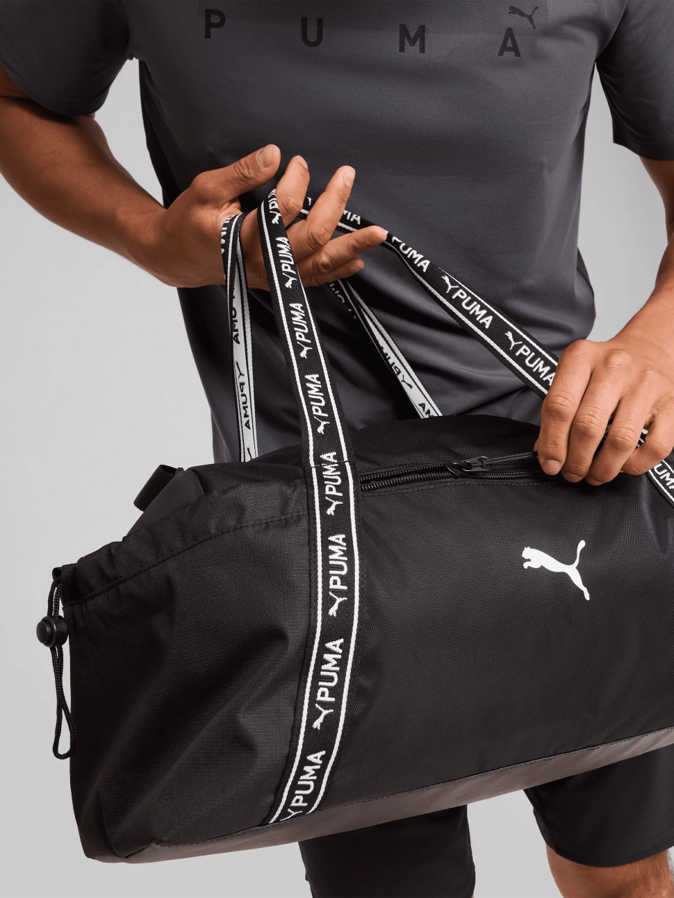 Сумка жіноча Puma AT ESS Sports Bag чорна 09078001 — фото 6