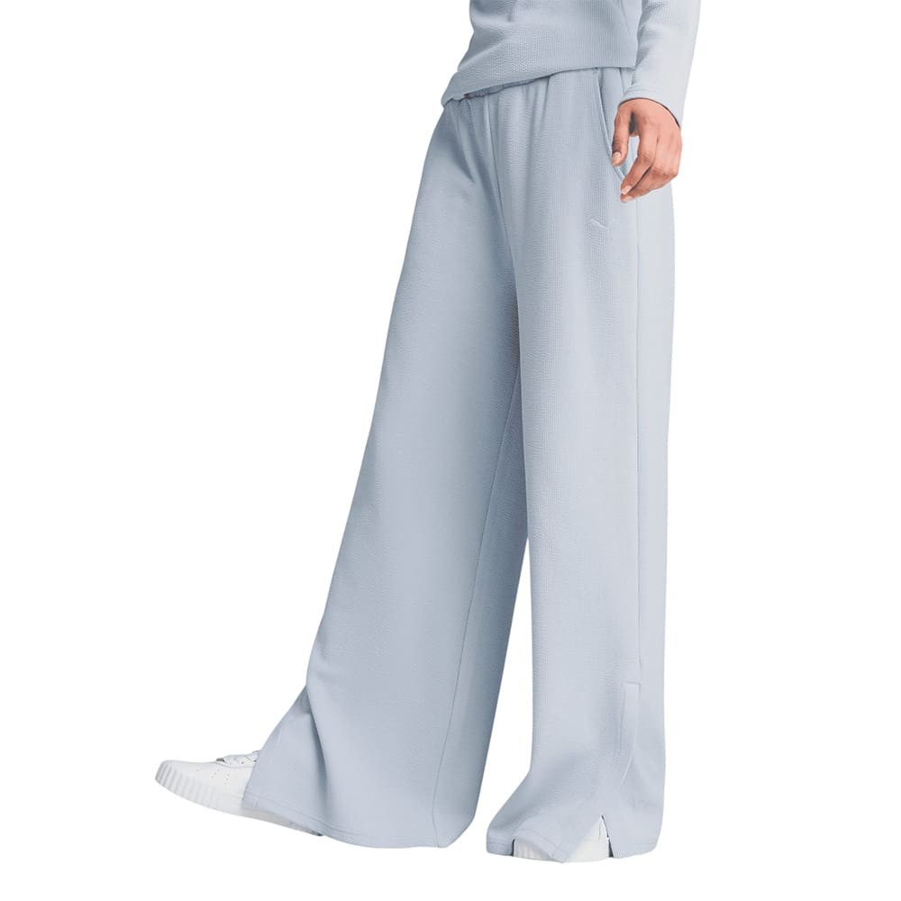 Штани жіночі Puma HER High-Waist Straight Pant блакитні 68506147 изображение 1