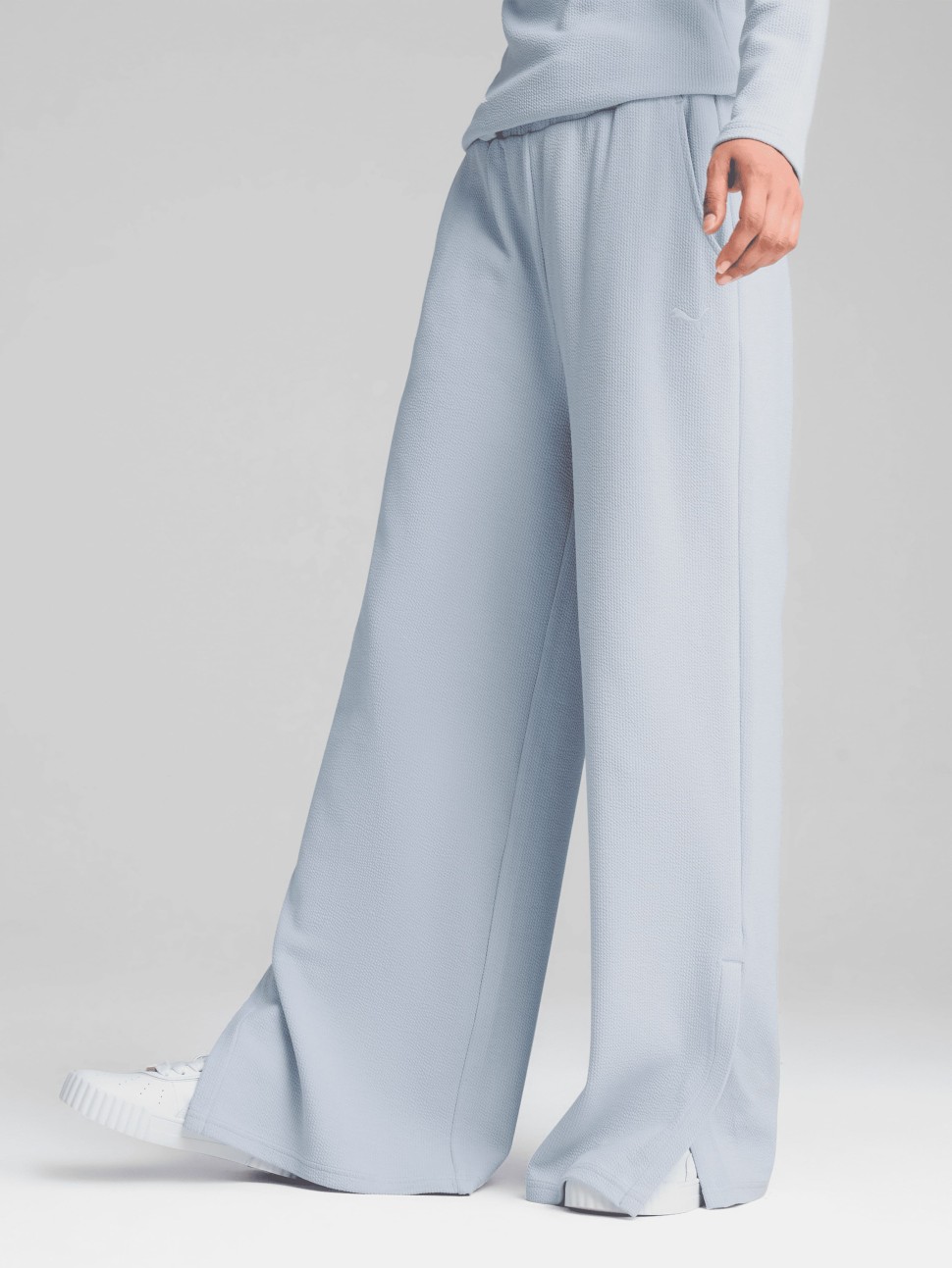 Брюки женские Puma HER High-Waist Straight Pant голубые 68506147 — фото 2 — Sport City Брюки женские Puma HER High-Waist Straight Pant голубые 68506147 — фото 2