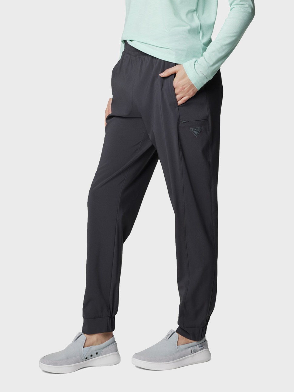 Штани жiночi Columbia PFG Uncharted™ Pull On Pant сірі 2078441-011 — фото 4