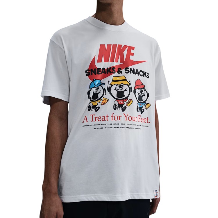 Футболка мужская Nike U NSW TEE M90 OC SOLE FOOD белая HJ0754-100
