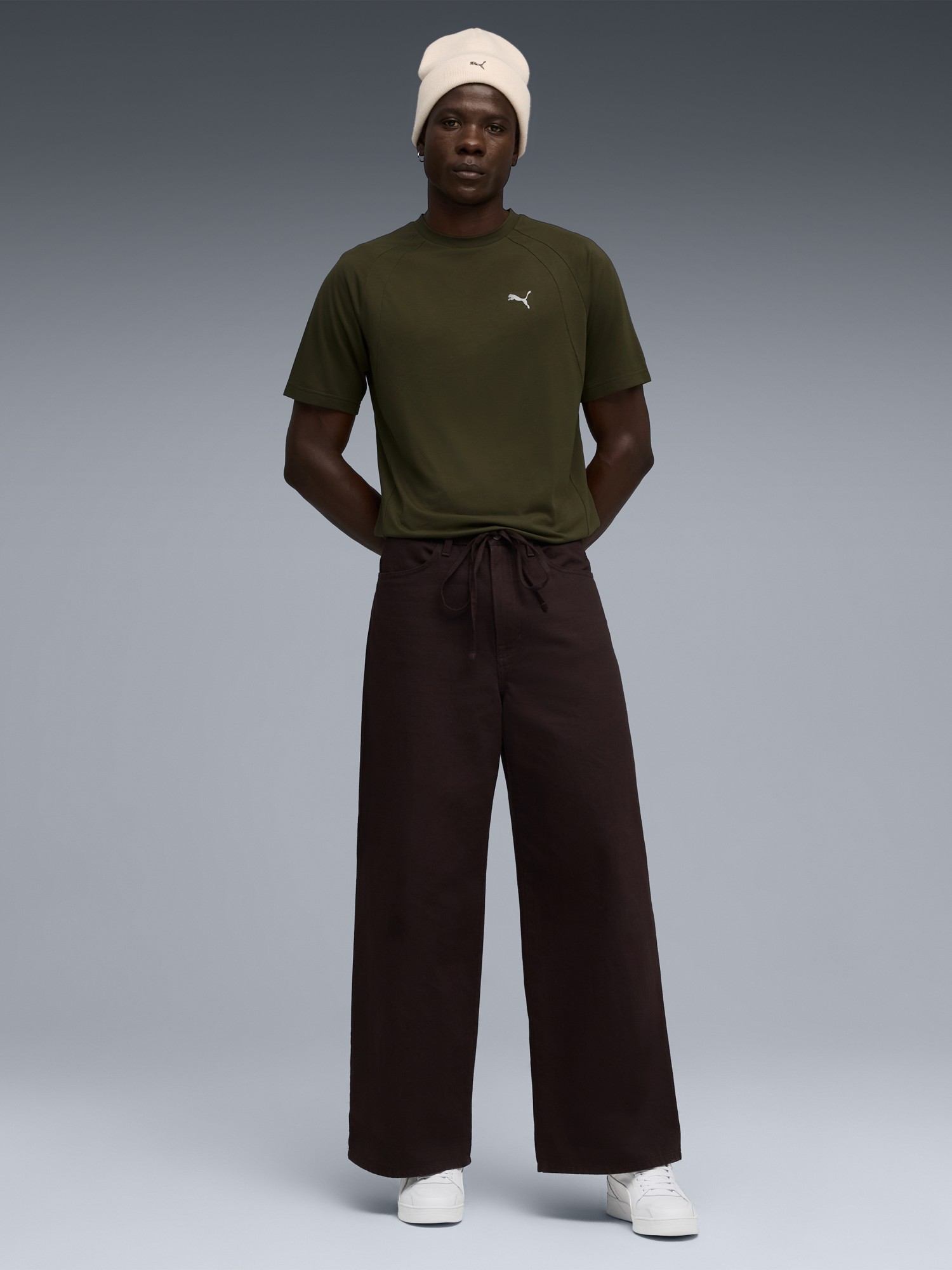 Футболка мужская Puma EVOSTRIPE Tee хаки 68822970 изображение 4