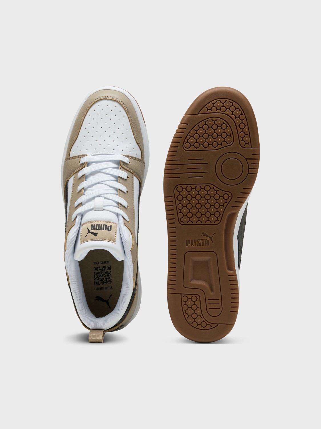 Кросівки чоловічі Puma Rebound v6 Low бежеві 39232852 изображение 7