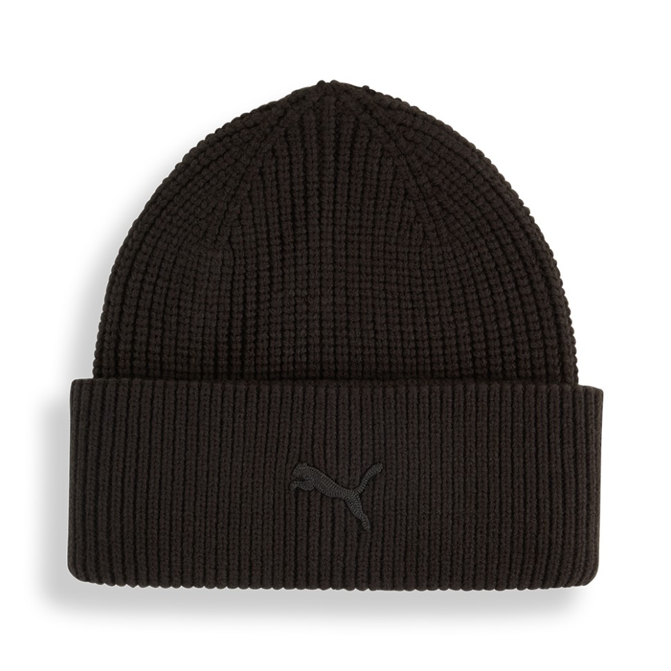 Шапка  Puma WARDROBE ESS Mid Crown Beanie чорна 02640801 — фото 1
