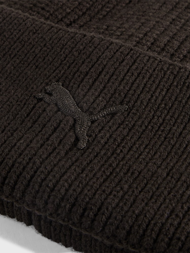 Шапка  Puma WARDROBE ESS Mid Crown Beanie черная 02640801 изображение 4