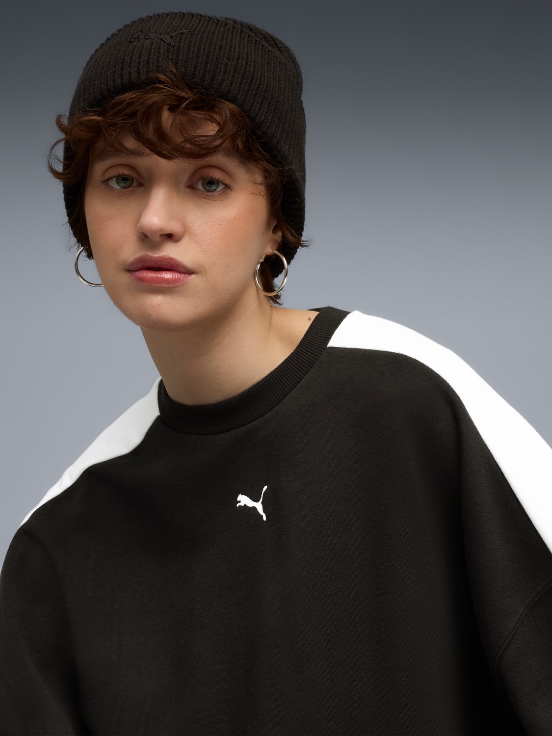 Шапка  Puma WARDROBE ESS Mid Crown Beanie черная 02640801 изображение 5