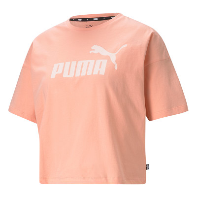 Футболка женская Puma Ess Cropped Logo Tee персиковая 58686626