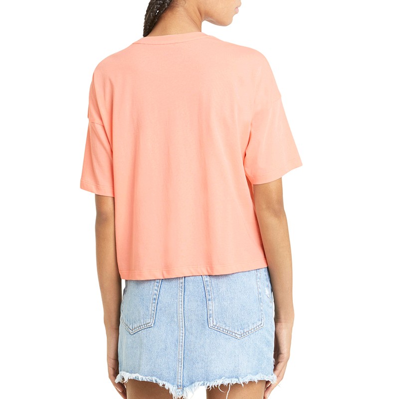 Футболка жіноча Puma Ess Cropped Logo Tee персикова 58686626 — фото 4