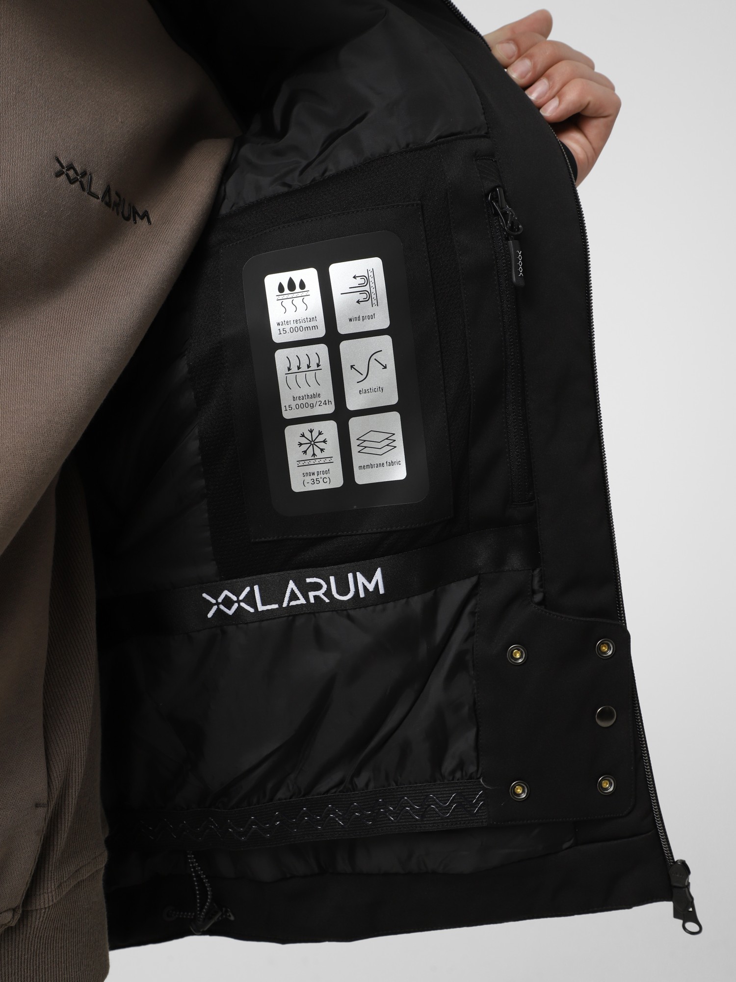 Куртка чоловіча Larum Ironclad чорна 515541W-010 изображение 4