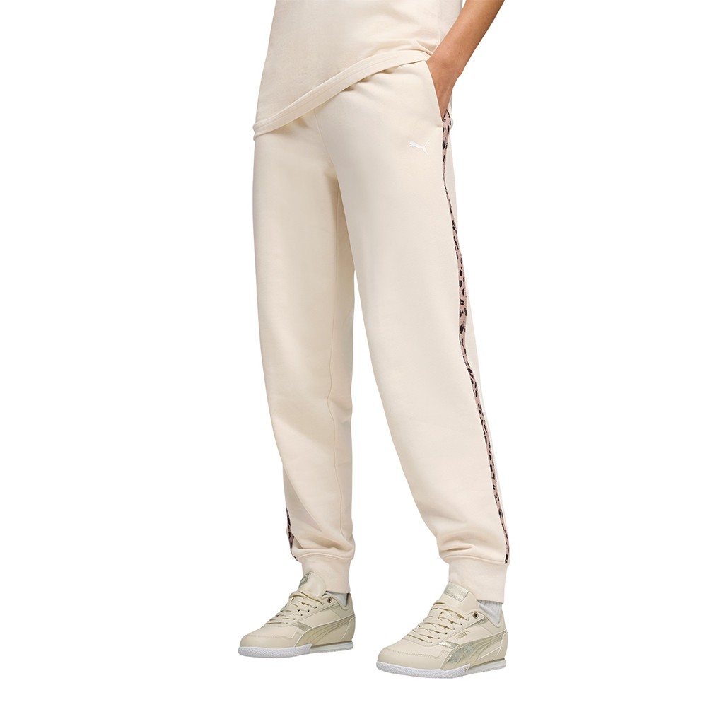 Брюки женские Puma ESS GRAPHIC Animal Comfort Pants TR cl молочные 69246487