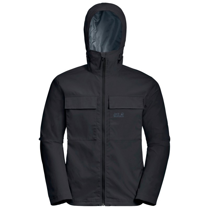 Вітрівка чоловіча Jack Wolfskin  Summer Storm Jacket M темно-сіра 1305951-6350 — фото 1