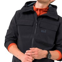 Ветровка мужская Jack Wolfskin Summer Storm Jacket M темно-серая 1305951-6350 изображение 2