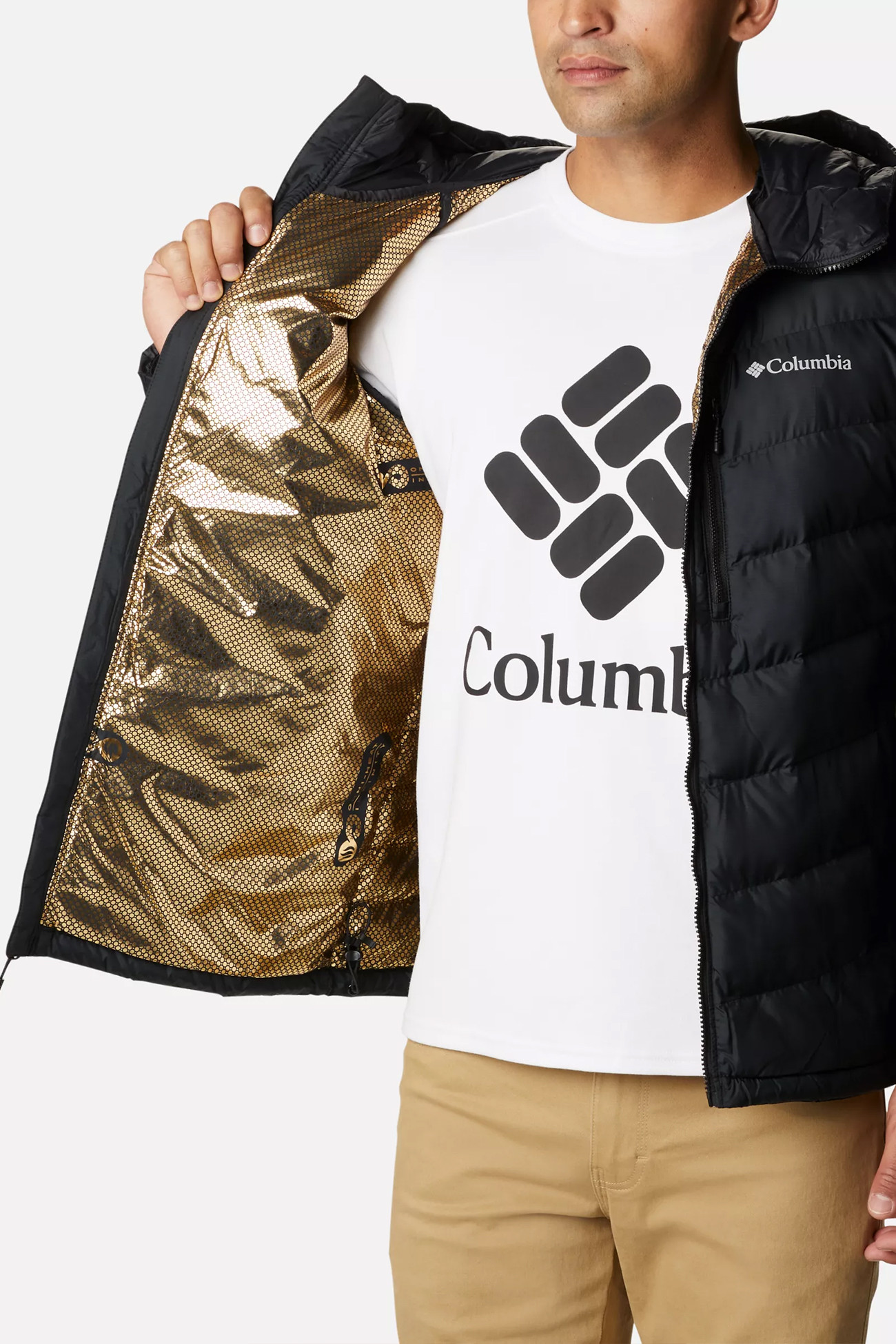 Куртка чоловіча Columbia  Labyrinth Loop™ Hooded Jacket  чорна 1957341-010 изображение 4