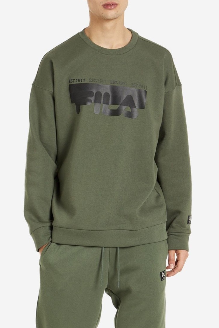 Толстовка мужская Fila хаки 110556-G4 изображение 2
