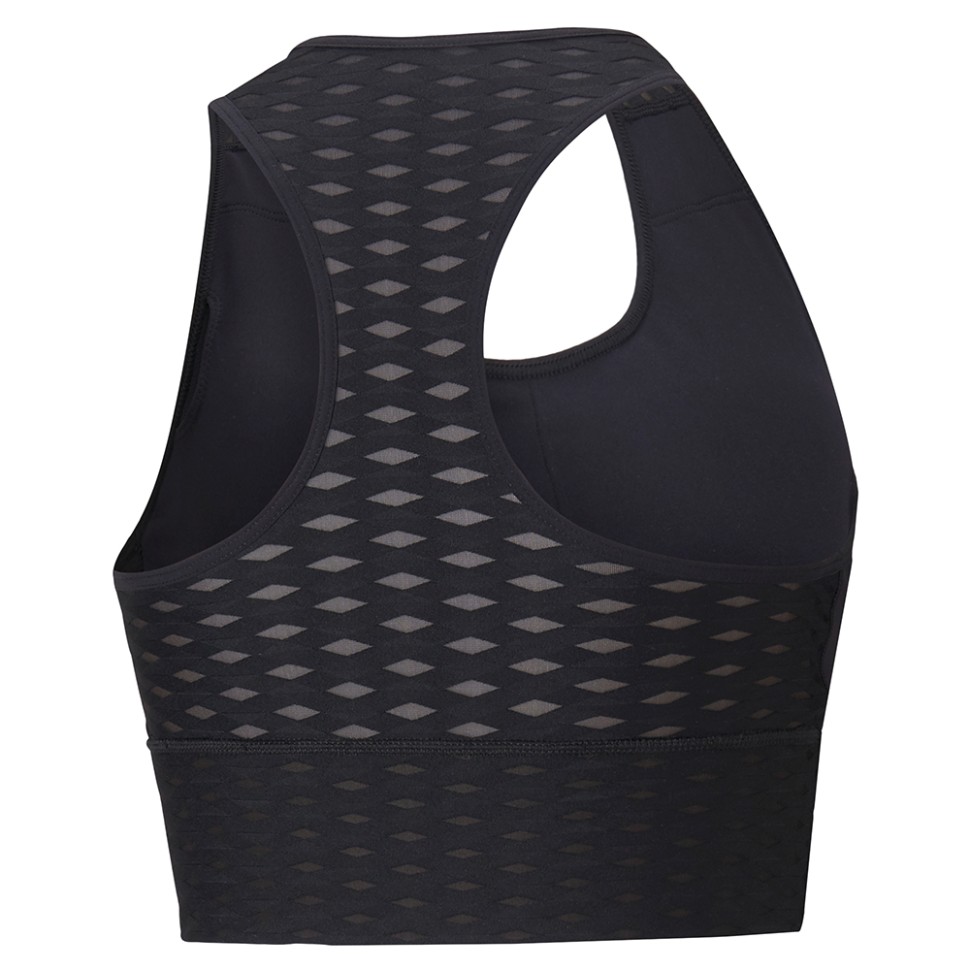 Бра женское Puma Mid Impact Flawless Bra черное 52029801 — фото 2