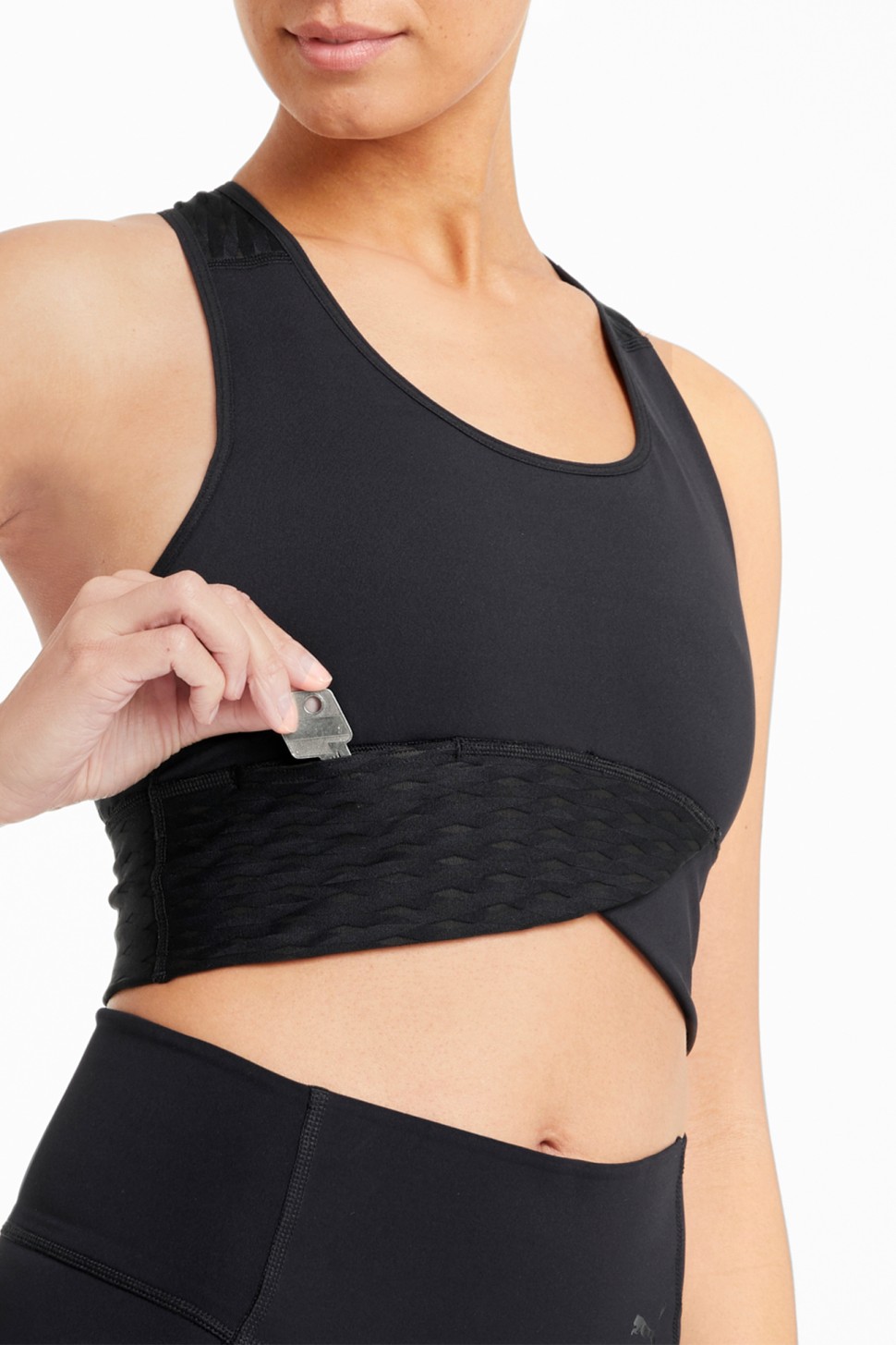 Бра женское Puma Mid Impact Flawless Bra черное 52029801 — фото 5
