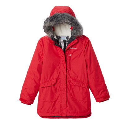 Куртка утепленная для девочек Columbia Suttle Mountain™ Long Insulated Jkt красная 1954571-658