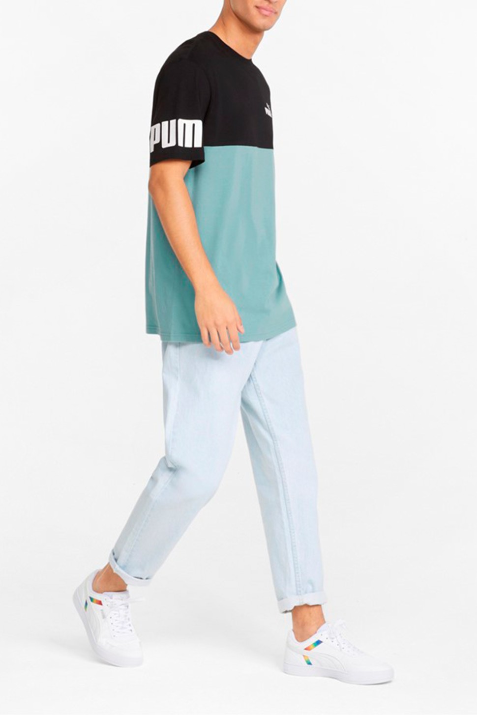 Футболка мужская Puma Power Colorblock мультицвет 84738950 — фото 4
