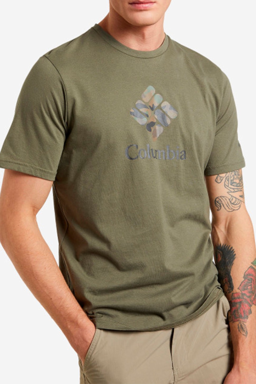 Футболка чоловіча Columbia Timber Point™ Graphic Tee зелена 2022251-397 — фото 2