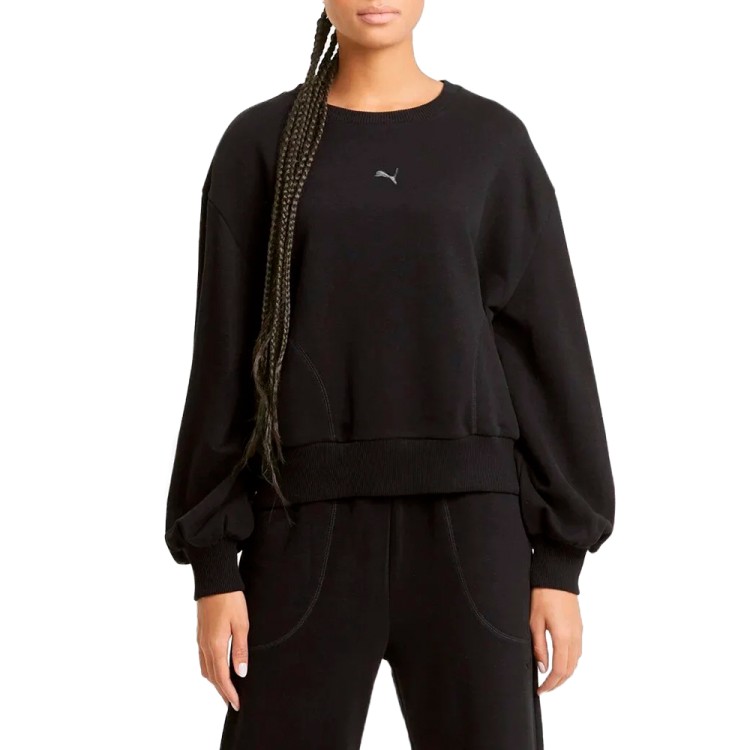 Толстовка женские Puma HER Crew черная 58596601 изображение 1