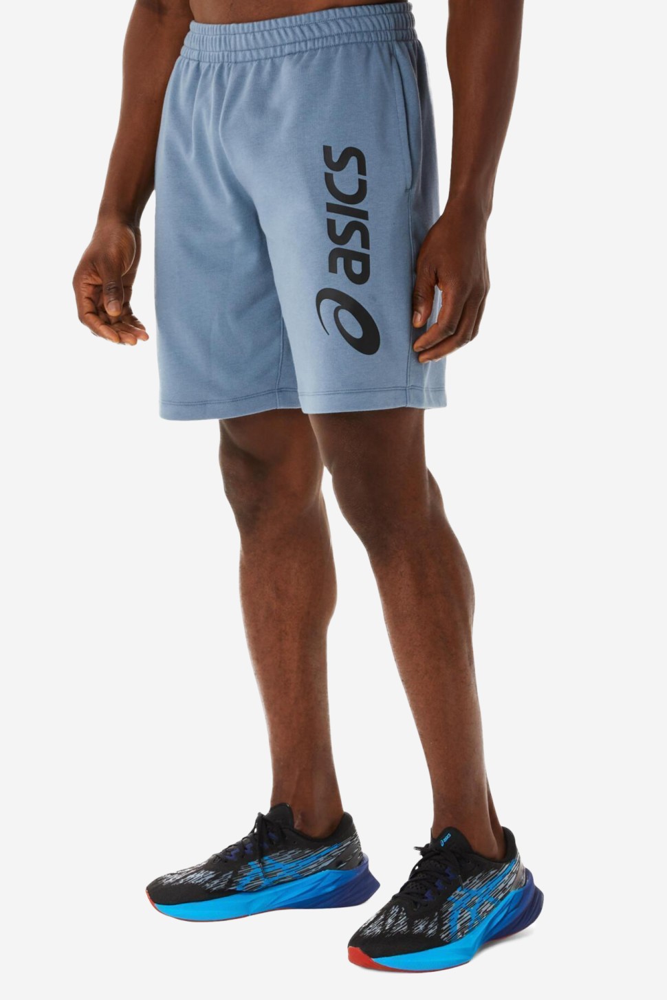 Шорти чоловічі Asics ASICS BIG LOGO SWEAT SHORT блакитні 2031A976-401 — фото 2