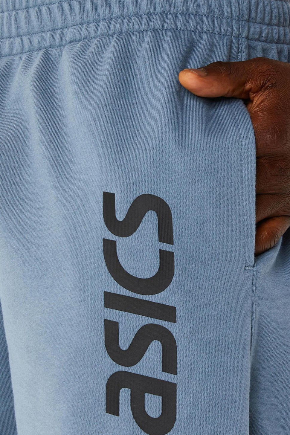 Шорти чоловічі Asics ASICS BIG LOGO SWEAT SHORT блакитні 2031A976-401 — фото 4