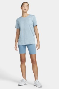 Футболка женская Nike W NK DF TEE RLGD LBR голубая DX0687-475 изображение 2