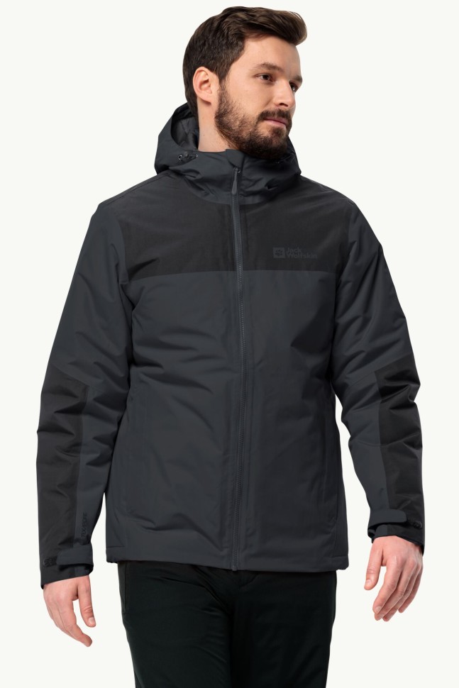 Куртка мужская Jack Wolfskin JASPER INS JKT M темно-серая 1114321-6350 изображение 2