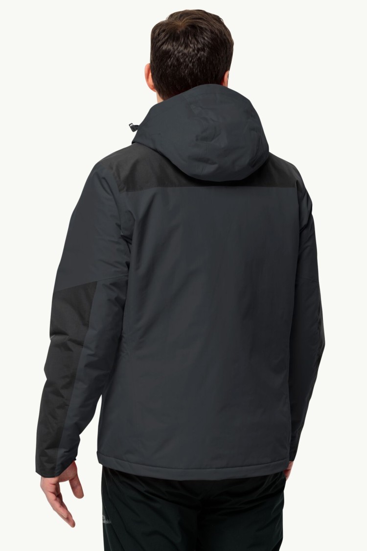 Куртка мужская Jack Wolfskin JASPER INS JKT M темно-серая 1114321-6350 изображение 3