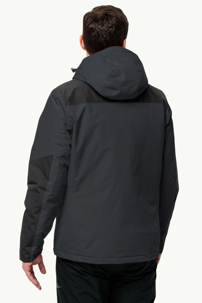 Куртка мужская Jack Wolfskin JASPER INS JKT M темно-серая 1114321-6350 изображение 3