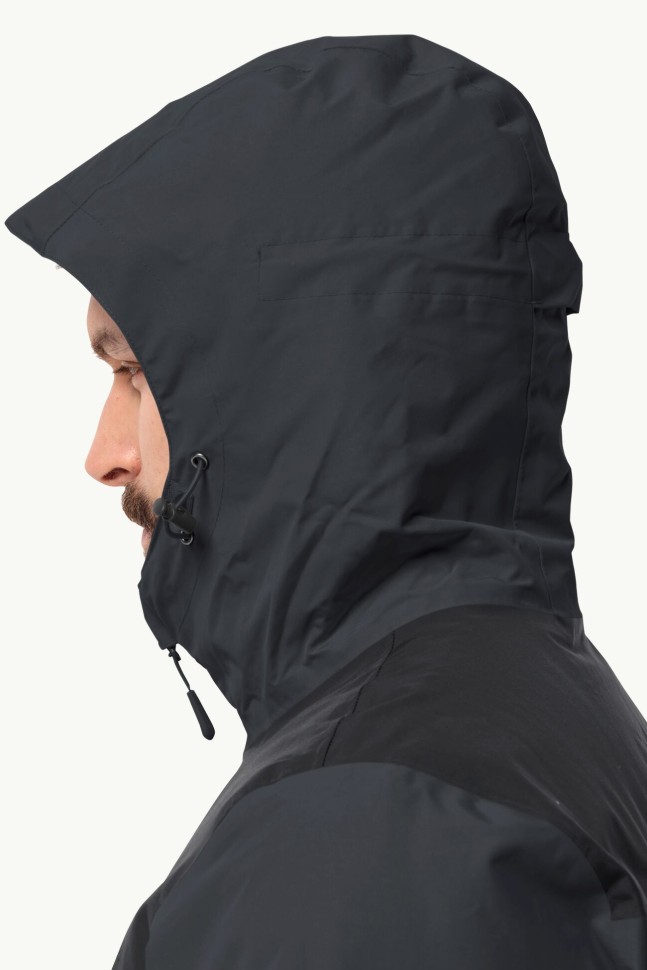 Куртка мужская Jack Wolfskin JASPER INS JKT M темно-серая 1114321-6350 изображение 5