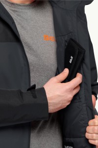 Куртка мужская Jack Wolfskin JASPER INS JKT M темно-серая 1114321-6350 изображение 9