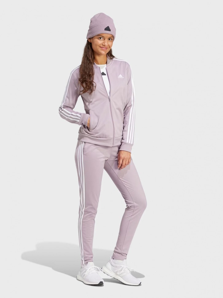 Костюм жіночий Adidas W 3S TR TS фіолетовий IS0852 изображение 4