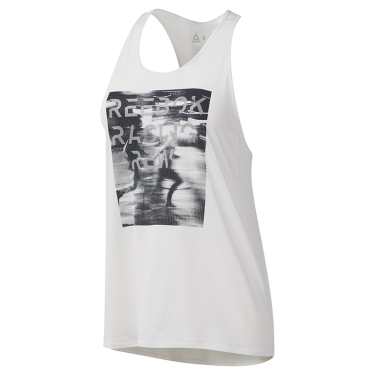 Майка женская Reebok Re Mesh Tank белая DU4227 изображение 1