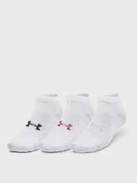 Носки  Under Armour UA Essential Low Cut 3pk белые 1382958-100 изображение 2