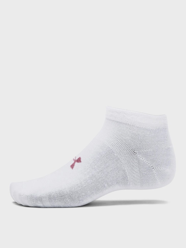 Носки  Under Armour UA Essential Low Cut 3pk белые 1382958-100 изображение 4