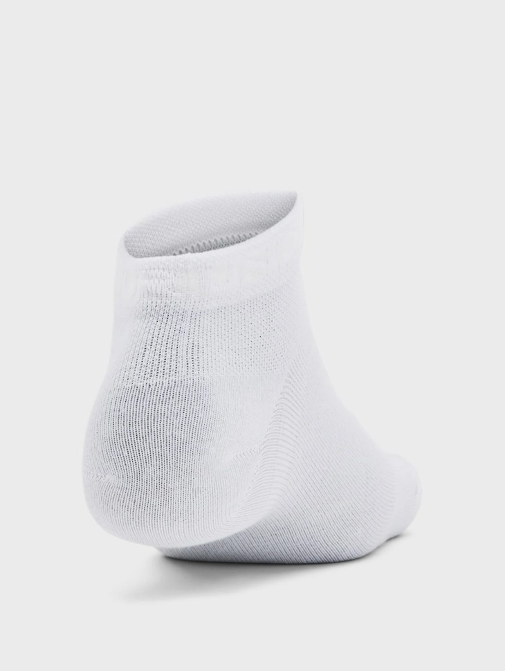 Носки  Under Armour UA Essential Low Cut 3pk белые 1382958-100 изображение 5