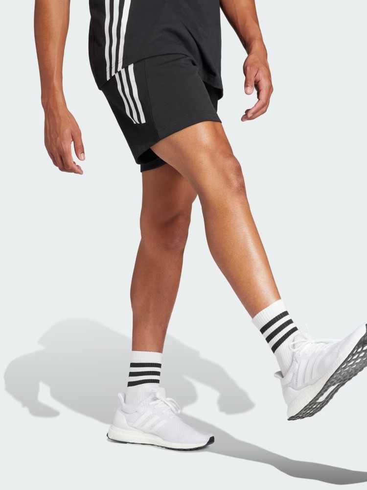 Шорты мужские Adidas M FI 3S SHO черные IN3312 изображение 4