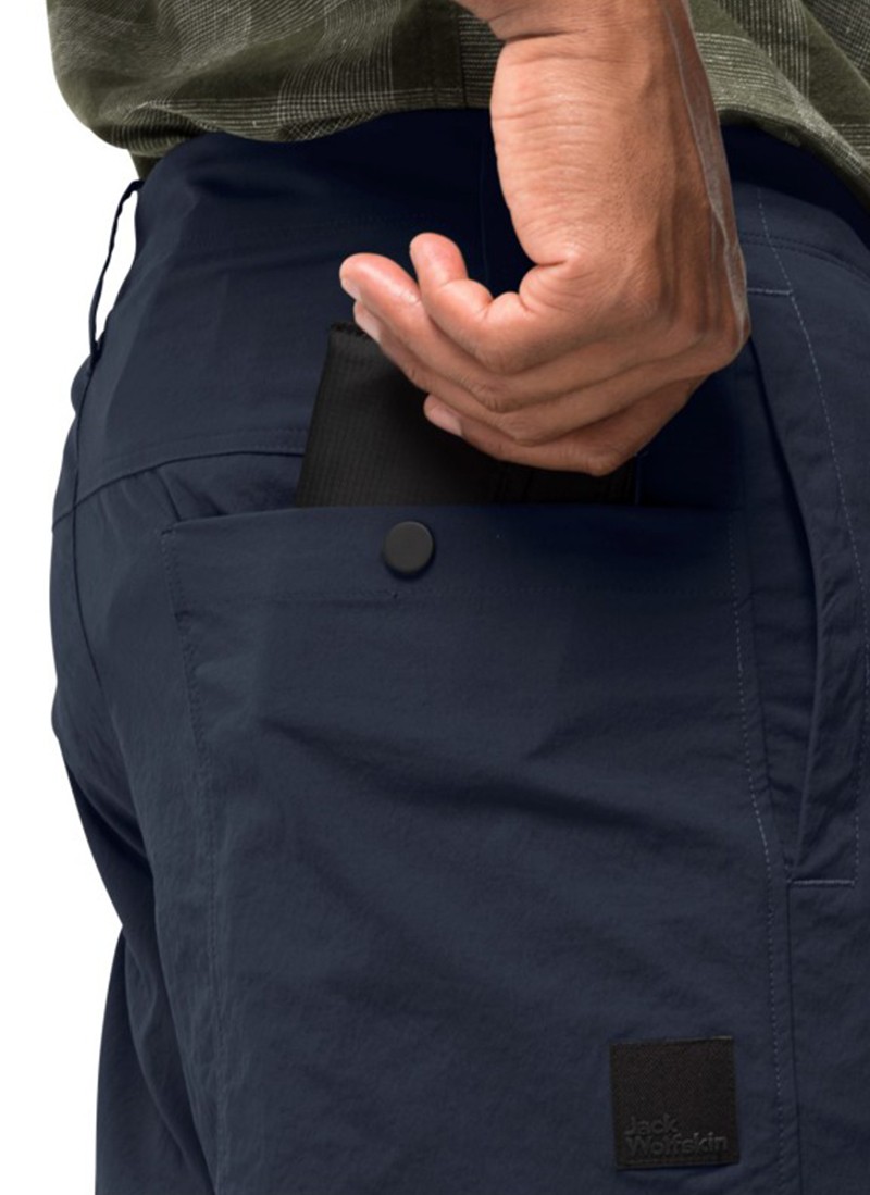 Штани чоловічі Jack Wolfskin DESERT PANTS M темно-сині 1508331-1010 изображение 4