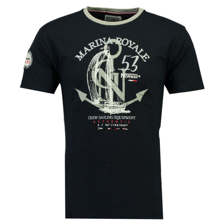 Футболка мужская Geographical Norway синяя SR001H-450