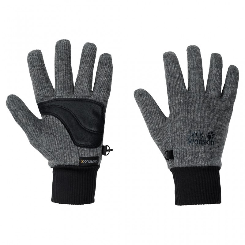 Рукавиці унісекс Jack Wolfskin STORMLOCK KNIT GLOVE темно-сірі 1900923-6350 изображение 1