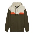 Толстовка чоловіча Puma PUMA POWER Colorblock Hoodie FL оливкова 68173170