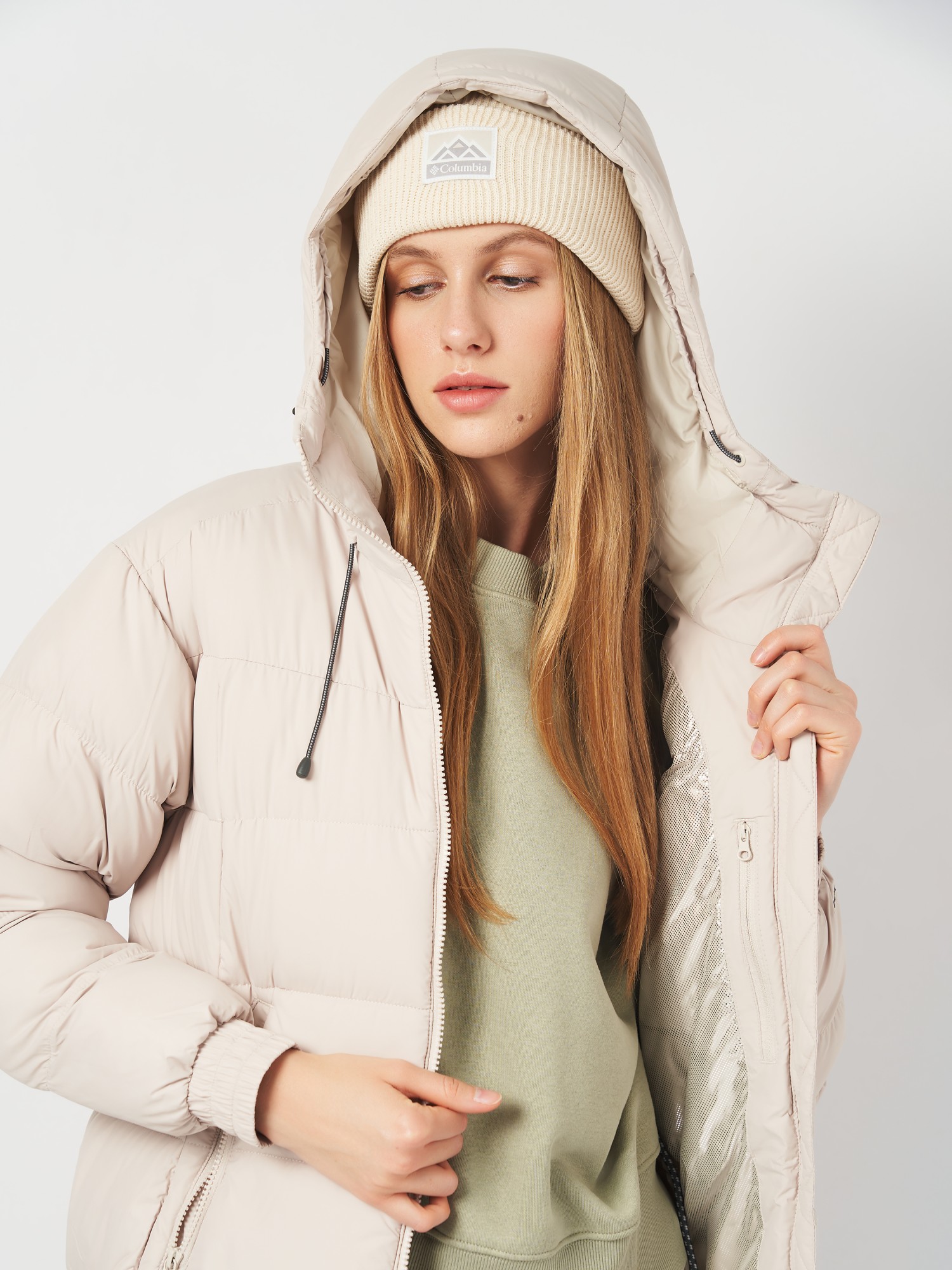 Куртка женская Columbia Pike Lake™ II Long Jacket бежевая 2051351-279 изображение 5