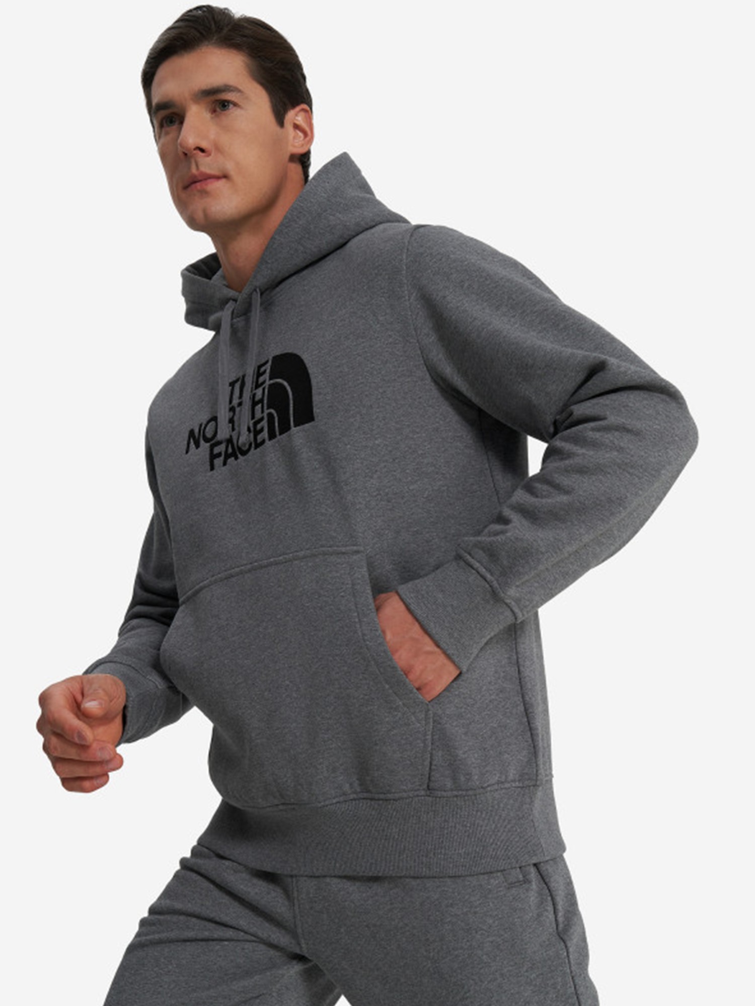 Толстовка мужская The North Face DREW PEAK PULLOVER HOODIE серая NF0A89EMDYY1 изображение 4