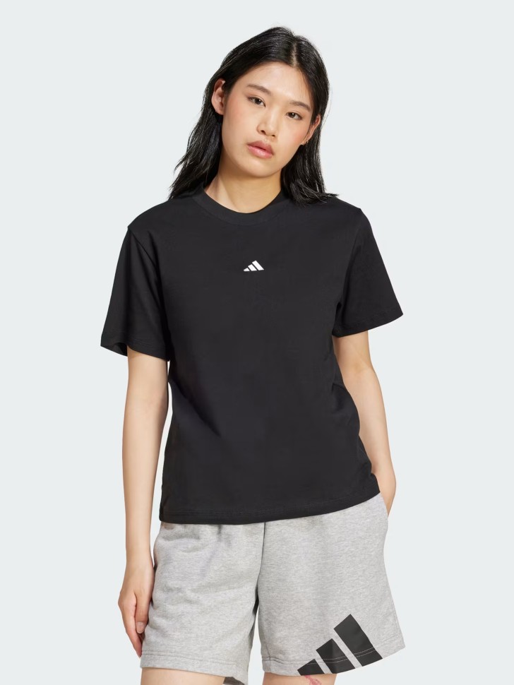 Футболка женская Adidas W SL SJ T черная JC5943 изображение 2