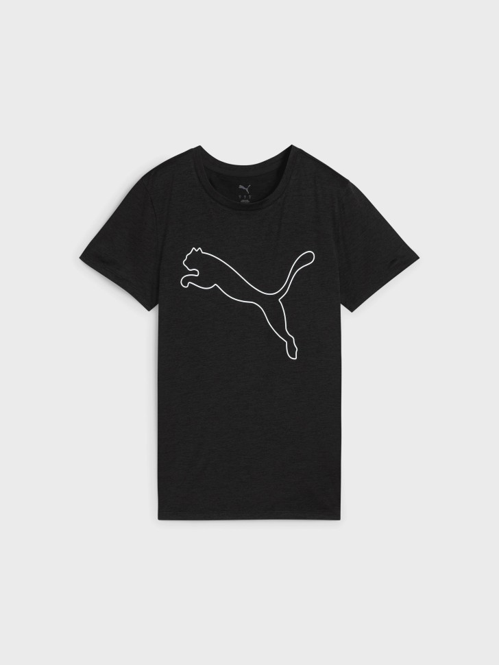 Футболка жіноча Puma TAD ESSENTIAL W Heather Tee чорна 52589301 изображение 5