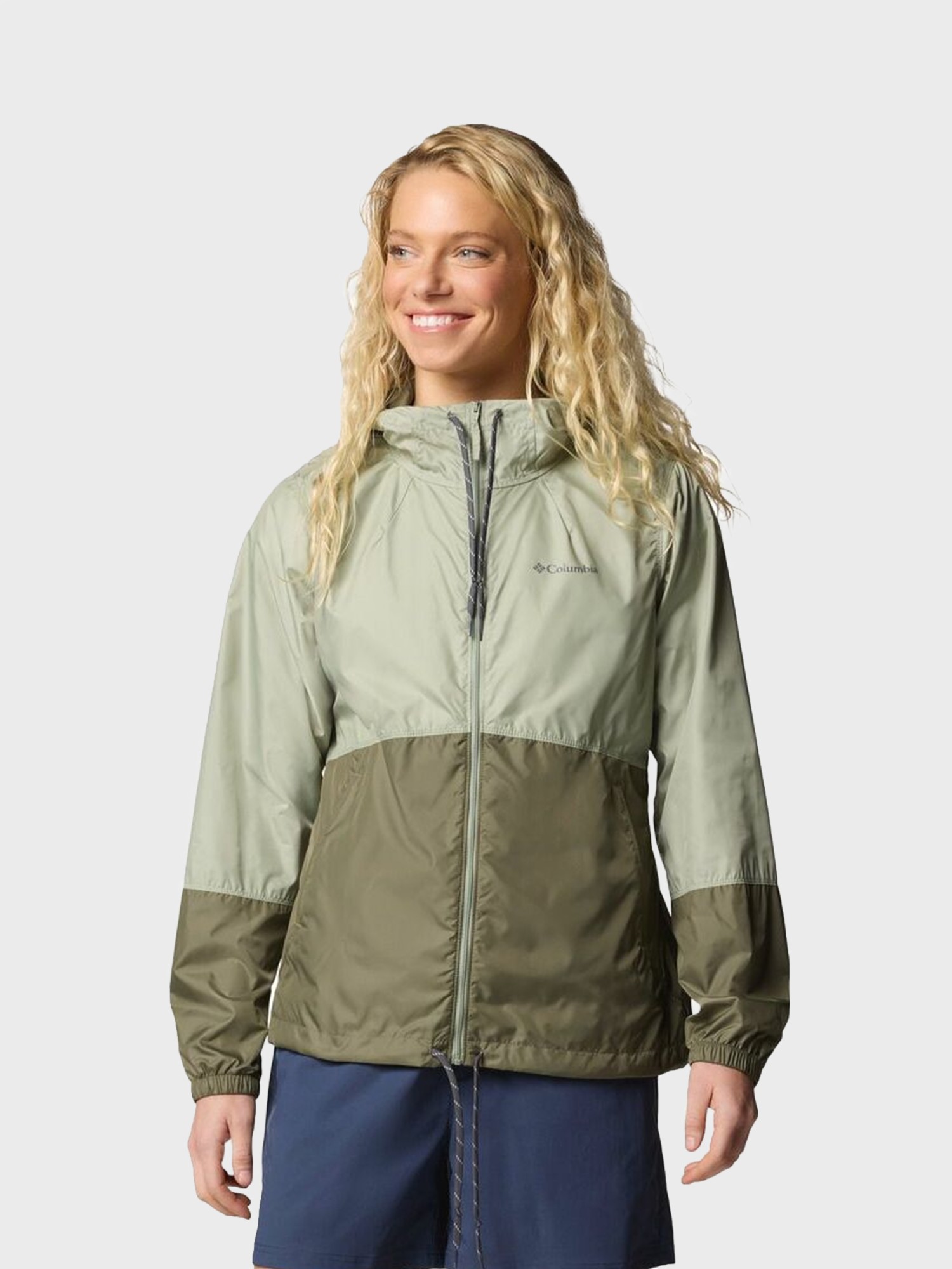 Ветровка женская Columbia Flash Forward™ II Windbreaker хаки 2116531-348 изображение 2