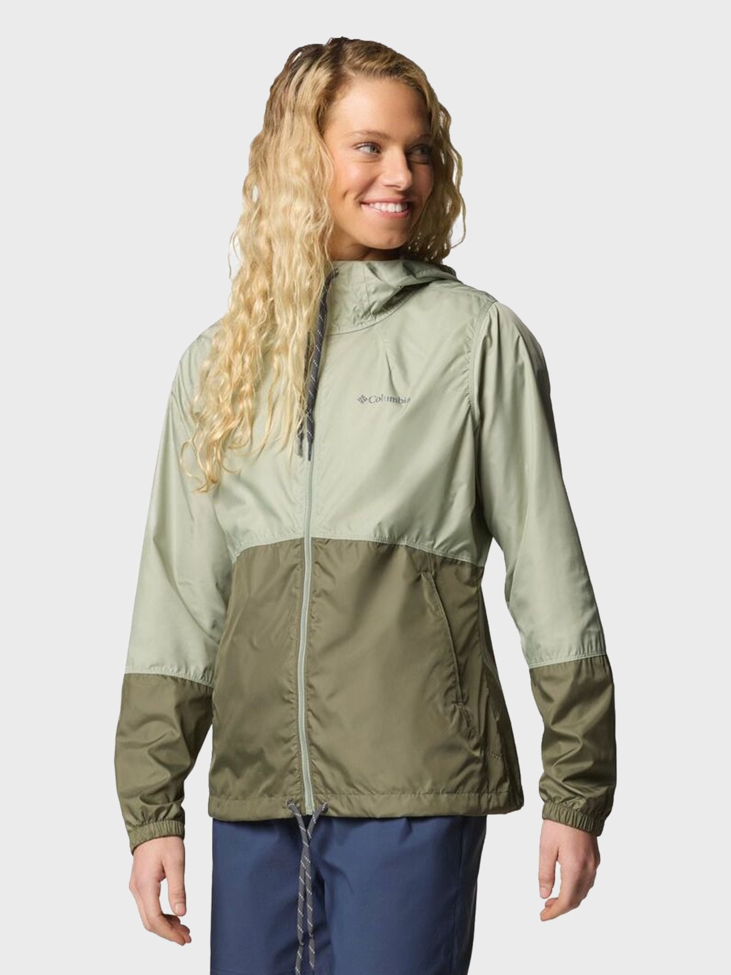 Ветровка женская Columbia Flash Forward™ II Windbreaker хаки 2116531-348 изображение 4
